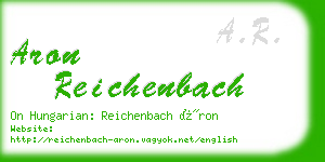 aron reichenbach business card